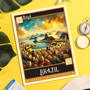 Brazilië schilderij briefkaart