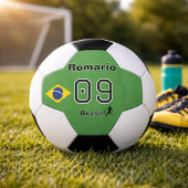 Brazilië Selectie Speler Aangepaste Naam Rugnummer Voetbal