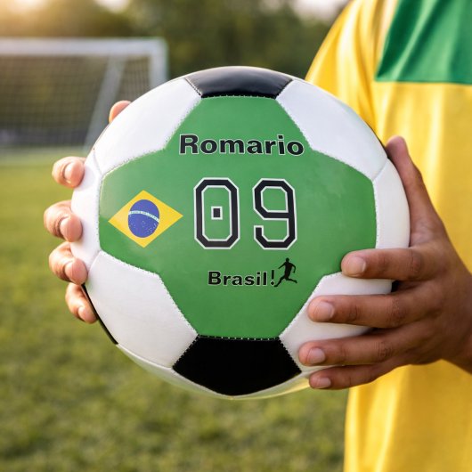 Brazilië Selectie Speler Aangepaste Naam Rugnummer Voetbal