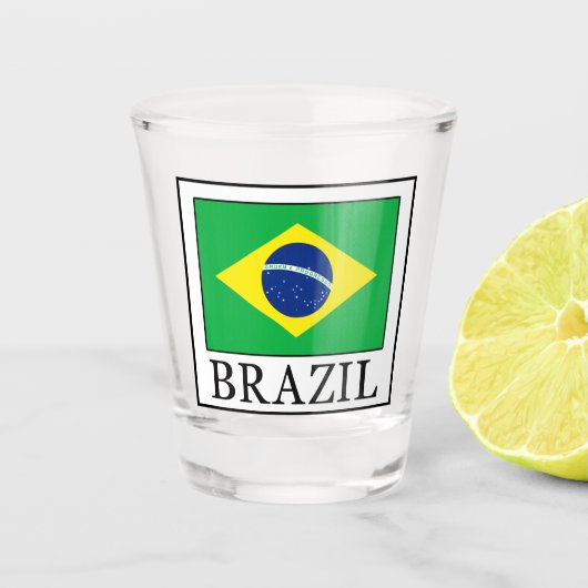 Brazilië Shot Glas (Voorkant)