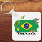 Brazilië  sleutelhanger (Voorkant)