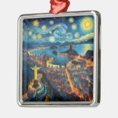 Brazilië Sterrennacht Metalen Ornament (Links)