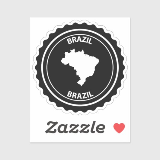 Brazilië Sticker (Vel)