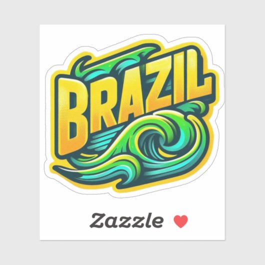 Brazilië Sticker (Vel)