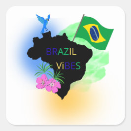 Brazilië Stickers – Leuke Vlag & Reis geïnspireerd
