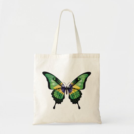 Brazilië Swallowtail Vlinder Vlag Sticker Tote Bag (Voorkant)
