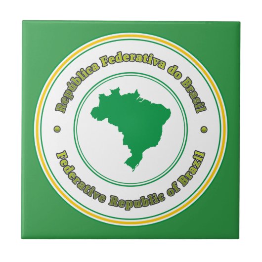 Brazilië Tegeltje (Voorkant)
