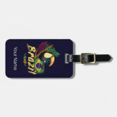 Brazilië Toucan Flag Samba Masker Souvenir Bagagelabel (Voorkant horizontaal)