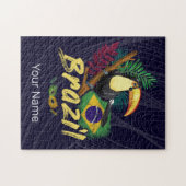 Brazilië  Toucan Flag Samba Masker Souvenir Legpuzzel (Horizontaal)