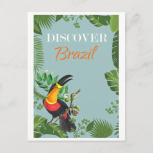 Brazilië Toucan Rainforest Travel Briefkaart