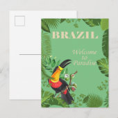 Brazilië Toucan Vintage Travel Briefkaart (Voorkant / Achterkant)