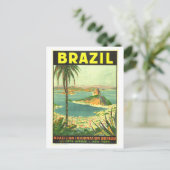 Brazilië Travel Poster Briefkaart (Staand voorkant)