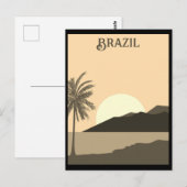  Brazilië Tropical Beach Ocean Travel Briefkaart (Voorkant / Achterkant)