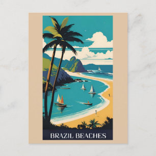  Brazilië Tropical Beach Ocean Travel Briefkaart