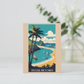  Brazilië Tropical Beach Ocean Travel Briefkaart (Staand voorkant)