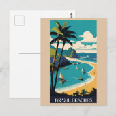  Brazilië Tropical Beach Ocean Travel Briefkaart (Voorkant / Achterkant)