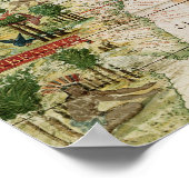 Brazilië van de Miller Atlas door Pedro Reinel Poster (Hoek)