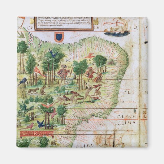 Brazilië van de 'Miller Atlas' Magneet (Voorkant)