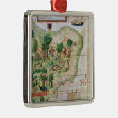 Brazilië van de 'Miller Atlas' Metalen Ornament (Rechts)