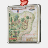 Brazilië van de 'Miller Atlas' Metalen Ornament (Links)