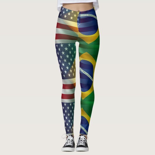 Brazilië Verenigde Staten Leggings (Voorkant)