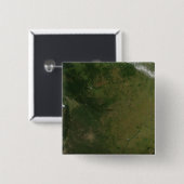 Brazilië Vierkante Button 5,1 Cm (Voorkant /achterkant)