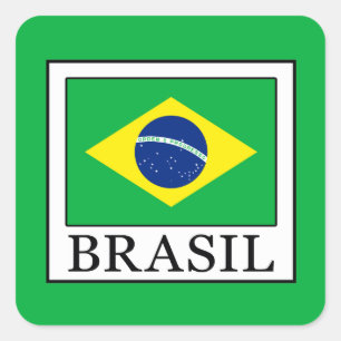 Brazilië Vierkante Sticker