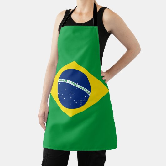 Brazilië vlag All-Over Print Apron Schort (Insitu)