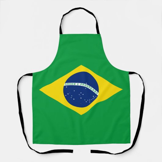 Brazilië vlag All-Over Print Apron Schort (Voorkant)
