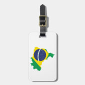 Brazilië Vlag Bagagelabel - Voetbal Travel Gift (Voorkant verticaal)