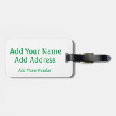 Brazilië Vlag Bagagelabel - Voetbal Travel Gift (Achterkant horizontaal)