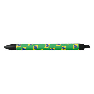 Brazilië Vlag Balpen Zwarte Inkt Pen