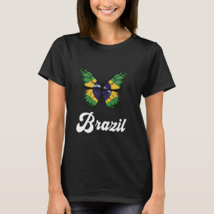 Brazilië Vlag Brasil Pride Braziliaanse trotse vli T-shirt
