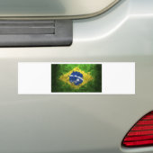 Brazilië-vlag- Bumpersticker (Op auto)