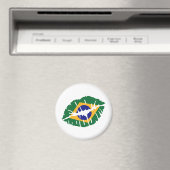 Brazilië vlag kus magneet (Insitu (Vaatwasser))