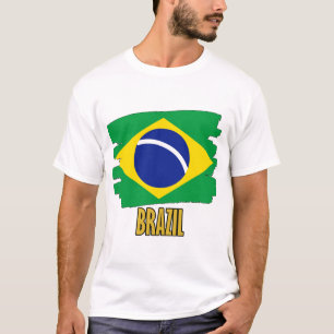 Brazilië vlag – Levendig Nationaal Pride ontwerp T-shirt