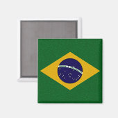 BRAZILIË VLAG magneet (Voorkant / Achterkant)