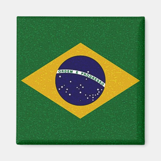 BRAZILIË VLAG magneet (Voorkant)