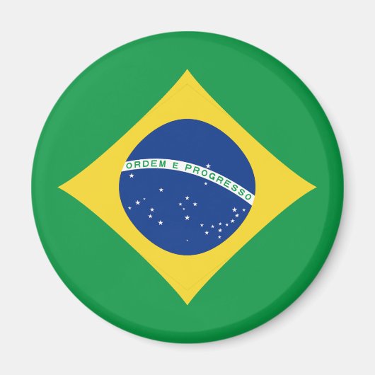 Brazilië Vlag magneet (Voorkant)