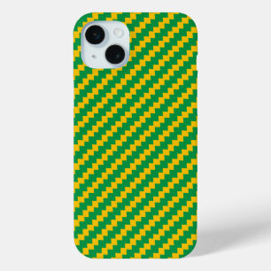 Brazilië vlag patroon iPhone 15 mini hoesje