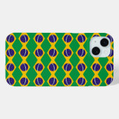 Brazilië vlag patroon Case-Mate iPhone case (Achterkant (horizontaal))
