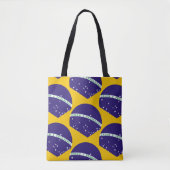 Brazilië vlag patroon tote bag (Voorkant)