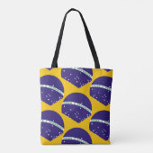 Brazilië vlag patroon tote bag (Achterkant)