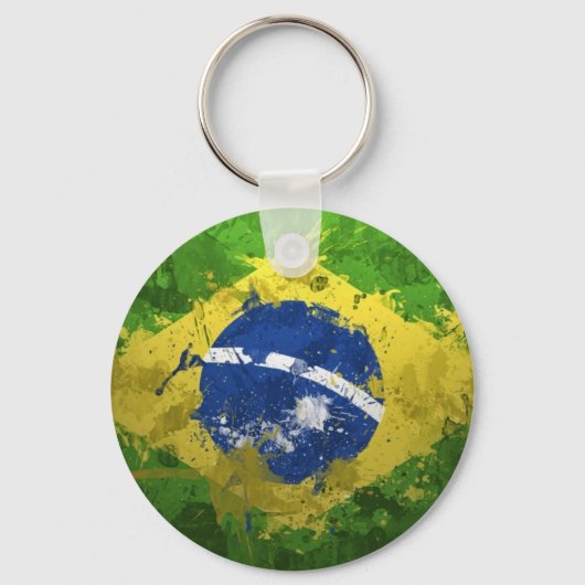 Brazilië-vlag- Sleutelhanger (Voorkant)