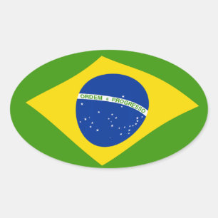 Brazilië Vlag Sticker