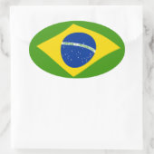 Brazilië Vlag Sticker (Tas)
