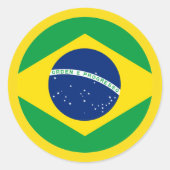 Brazilië vlag Sticker (Voorkant)