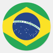 Brazilië vlag Sticker (Voorkant)