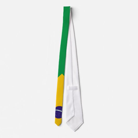 Brazilië vlag stropdas (Achterkant)