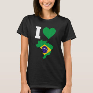 Brazilië Vlag voor Brazilië Ik hou van Brazilië 1 T-shirt